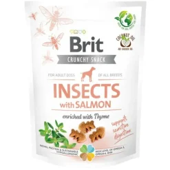 Brit Crunchy Snack, Insects With Salmon|200g.