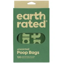 Earth Rated Miljøvenlige pølleposer m. håndtag, 120stk