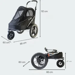 Innopet Sporty EVR | Hundeklapvogn / cykeltrailer