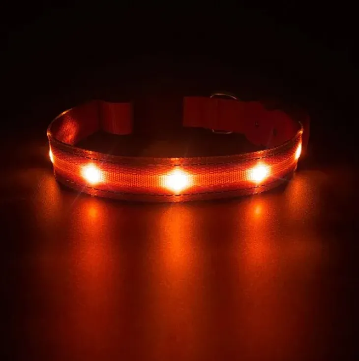 LED-hundehalsbånd | Genopladelig