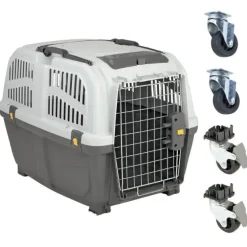 Pakketilbud | Skudo 4 hundetransportbur med hjul