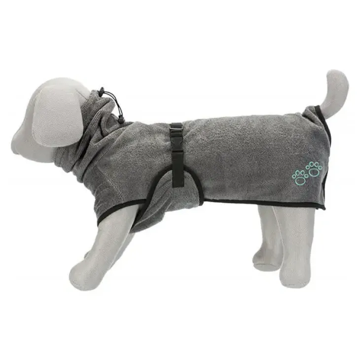 Trixie Grå hundebadekåbe